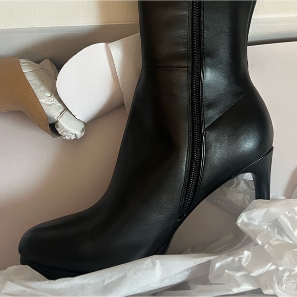 Nine West Wide Calf Platform Boots - Size 11 - Picture 4 of 4